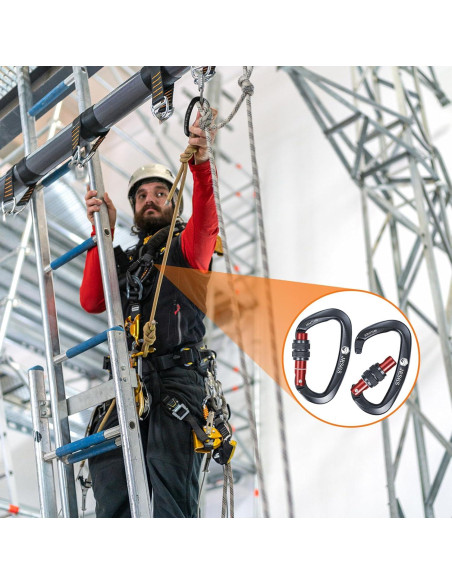 Carabineras de Escalada JRSGS SGM7104B 25kN 4Pcs