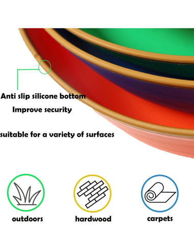 Piedras de Equilibrio Juoe 5Pcs Antideslizantes Multicolor