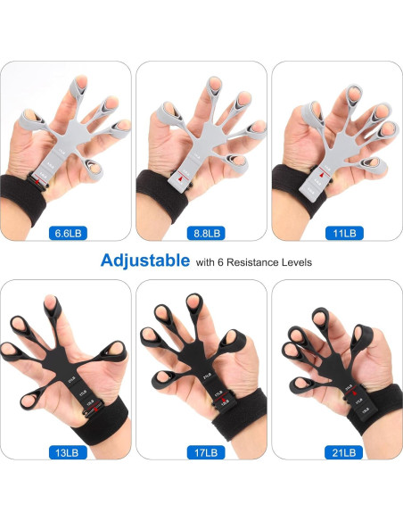 Entrenador de Fuerza de Agarre Btfsoul - Ejercitador de Dedos