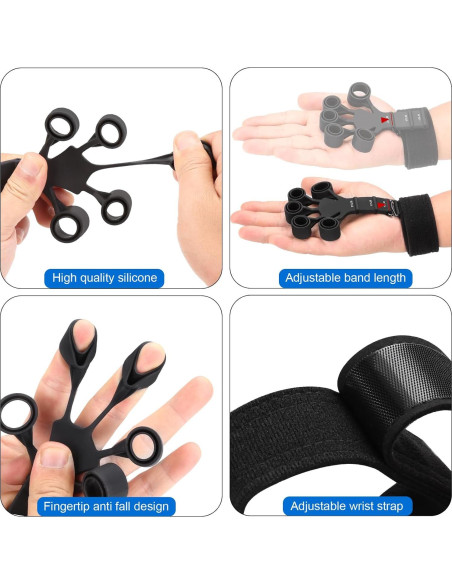 Entrenador de Fuerza de Agarre Btfsoul - Ejercitador de Dedos