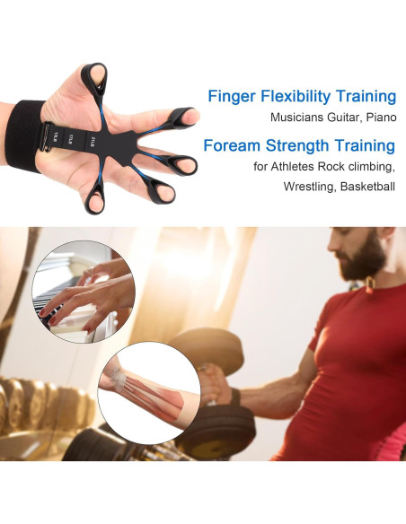 Entrenador de Fuerza de Agarre Btfsoul - Ejercitador de Dedos