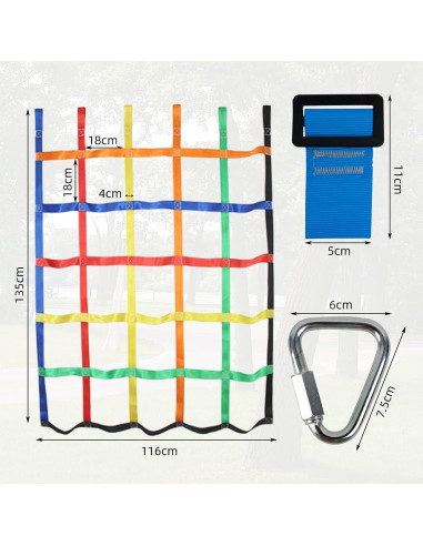 Red de Carga para Escalada Gentle Booms 116x135 cm Niños