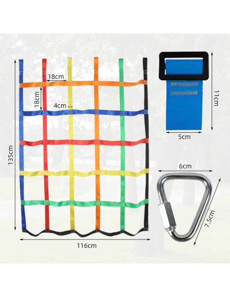 Red de Carga para Escalada Gentle Booms 116x135 cm Niños