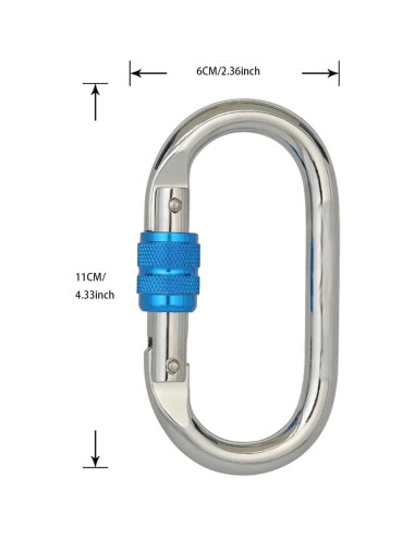 Carabina de Escalada BYANG WBK1019 Bloqueo Automático 2540 kg