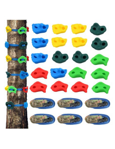 Agarraderas de Escalada XBEN + 6 Correas + Kit Ninja