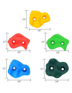 Agarraderas de Escalada XBEN + 6 Correas + Kit Ninja 2