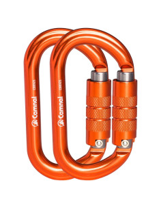Mosquetón Ovalado CAMNAL KH-K9946 25kN Ligero para Escalada