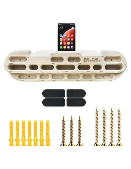 Hangboard TWO STONES para Escalada y Entrenamiento de Fuerza