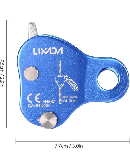 Dispositivo de Aseguramiento Lixada para Escalada 8-13mm