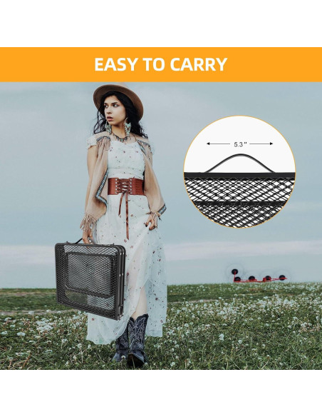 Mesa de Camping Plegable EWOVUV 01 Ajustable Negra