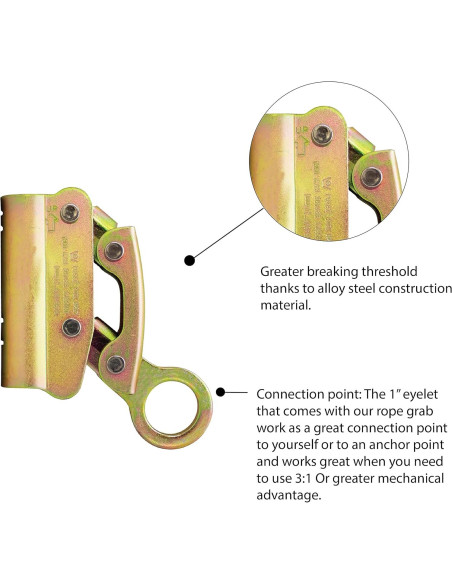 Agarre de Cuerda Doble Fusion Climb FP-7103-GLD 25kN