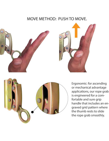 Agarre de Cuerda Doble Fusion Climb FP-7103-GLD 25kN