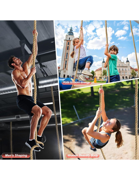 Cuerda de Escalada Brobantle 7.62m 1.5" Yute Antideslizante