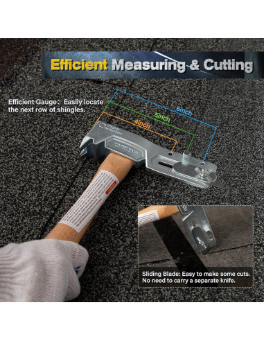 Hacha de Tejado Magnética Kathleno CTC con Imán y Cuchillo