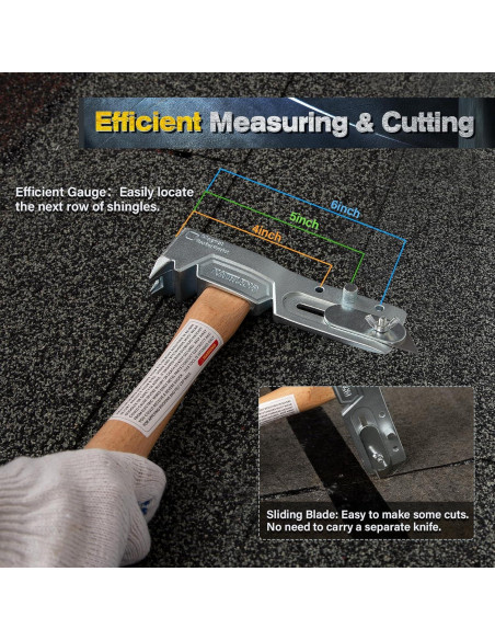 Hacha de Tejado Magnética Kathleno CTC con Imán y Cuchillo