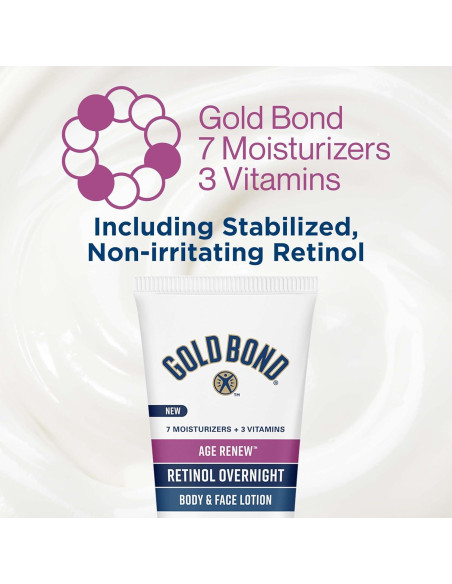 Loción Gold Bond Age Renew Retinol 198 ml Hidratante