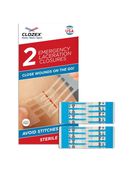 Clozex Cierre de Laceraciones - 2 Cierres Estériles 3,81 cm