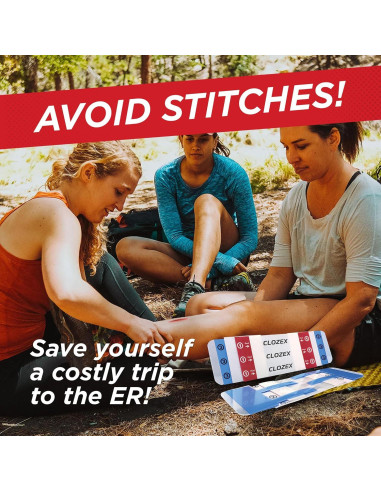 Clozex Cierre de Laceraciones - 2 Cierres Estériles 3,81 cm