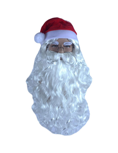Conjunto de peluca y accesorios de Santa Claus Angelaicos
