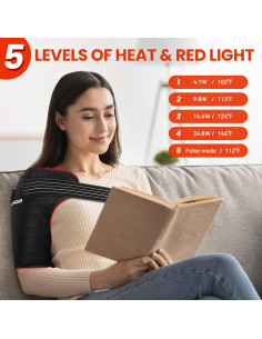 Almohadilla Térmica Viconor para Hombro con Luz Roja 660nm 2