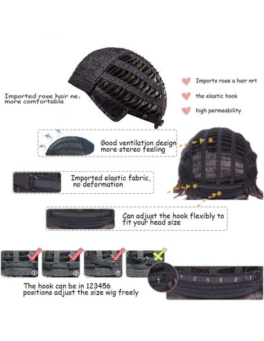 Peluca Corta Marrón para Hombre Dai Cloud Fluffy Diaria