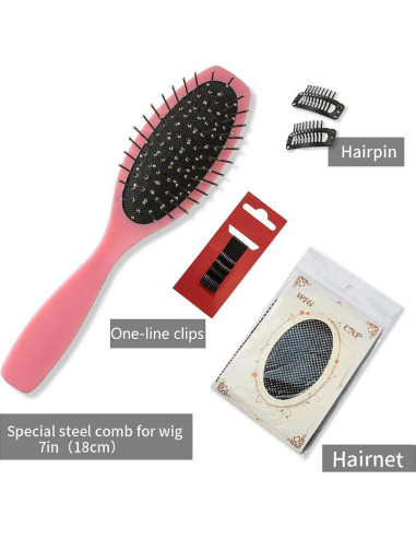 Peluca Sintética Negra URCGTSA 55.88 cm Larga con Flequillo