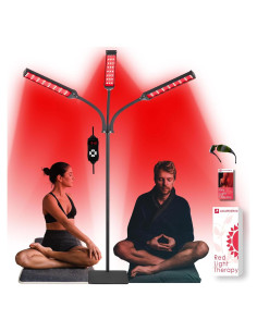 Lámpara de Terapia de Luz Roja Akarishin 27W 3 Cabezas Ajustable