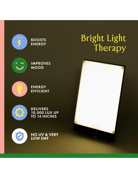 Lámpara de Terapia de Luz Boxelite 10000 Lux - Negra