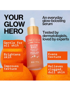 Suero Facial Glow Baby Pacifica - Vitamina C y AHA 109g 2