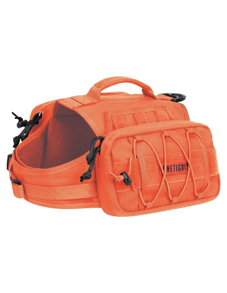 Mochila Táctica para Perros OneTigris Grande Naranja