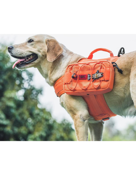Mochila Táctica para Perros OneTigris Grande Naranja