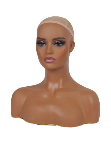 Cabeza de maniquí femenino JINGFA con hombros 38x22cm