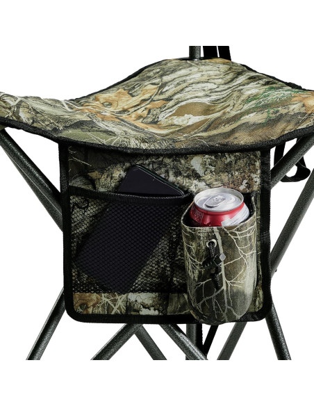 Taburete PORTAL Triángulo Plegable con Respaldo Camo