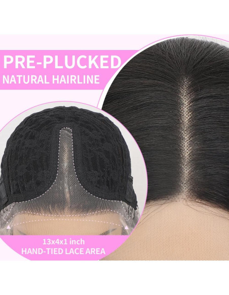 Peluca Sintética KPROYU 30 Pulgadas Marrón Destacado