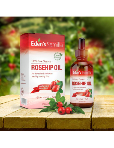 Aceite de Rosa Mosqueta 100% Orgánico Eden's Semilla 118 ml