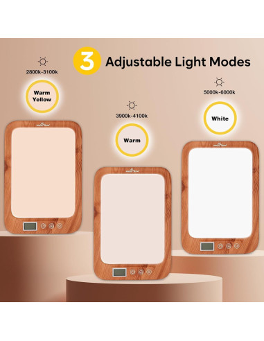 Lámpara de Terapia de Luz Easy@Home ELT-492-WG 10000 Lux