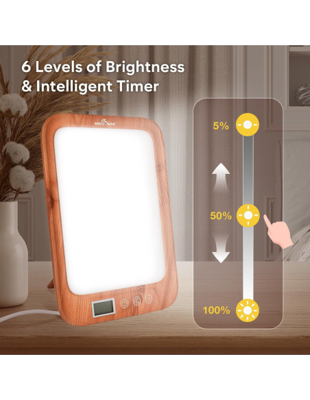 Lámpara de Terapia de Luz Easy@Home ELT-492-WG 10000 Lux