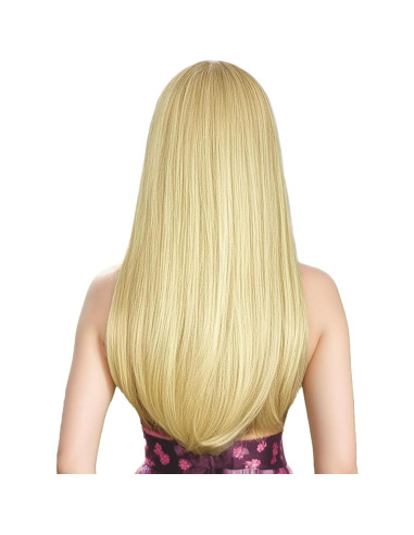 Peluca Rubia con Flequillo ENTRANCED STYLES 55,88 cm