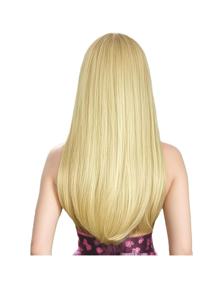 Peluca Rubia con Flequillo ENTRANCED STYLES 55,88 cm