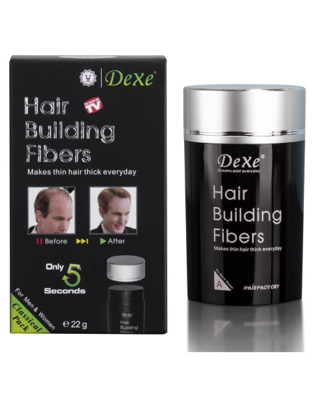 Dexe Fibras para Cabello 22g Castaño Claro Tratamiento