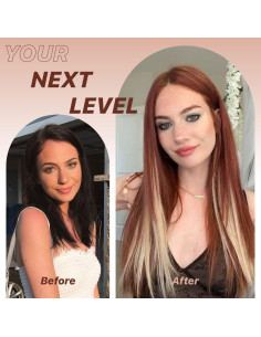 Peluca Sintética BrownBomb 66 cm Rubia Cooper Sin Pegamento 2