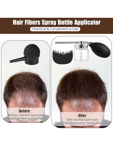 Botella Spray Fibra Capilar Hohean Portátil 13x7cm