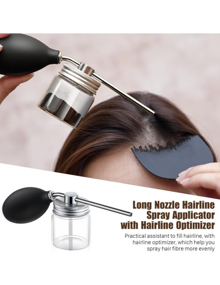 Botella Spray Fibra Capilar Hohean Portátil 13x7cm