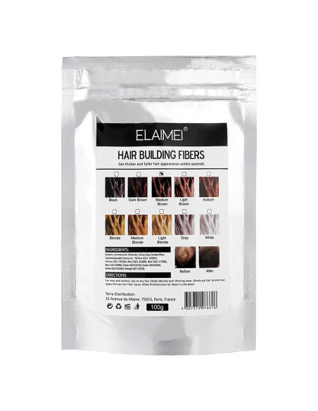 Spray de Fibras para Cabello Aliver 100g Marrón Medio Spray de Fibras para Cabello Aliver 100g Marrón Medio