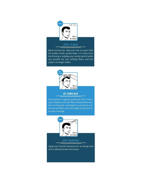 Fibras para Cabello JUVEKER 28g Ocultan Calvas y Ralo