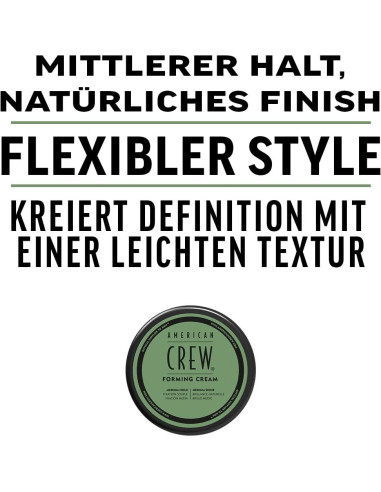 Crema Formadora American Crew 3 Oz Sujeción Media Brillo Medio