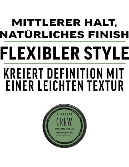 Crema Formadora American Crew 3 Oz Sujeción Media Brillo Medio