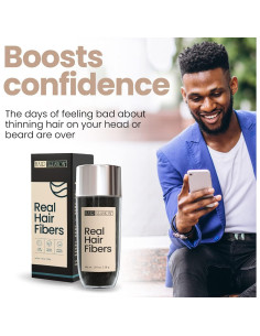 Fibras de Cabello Real Hair Illusion Negro 38g - Natural 2