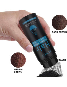Fibras Capilares ALIVER con Spray - Cabello Grueso Negro 2