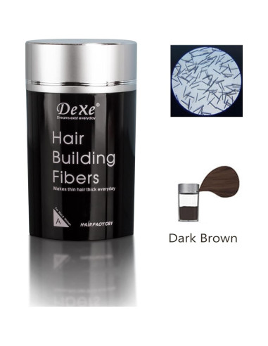 Polvo de Fibra Suge para Cabello Marrón Medio 22g